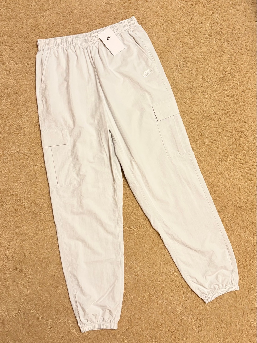 Nike Men’s Light White Cargo Joggers